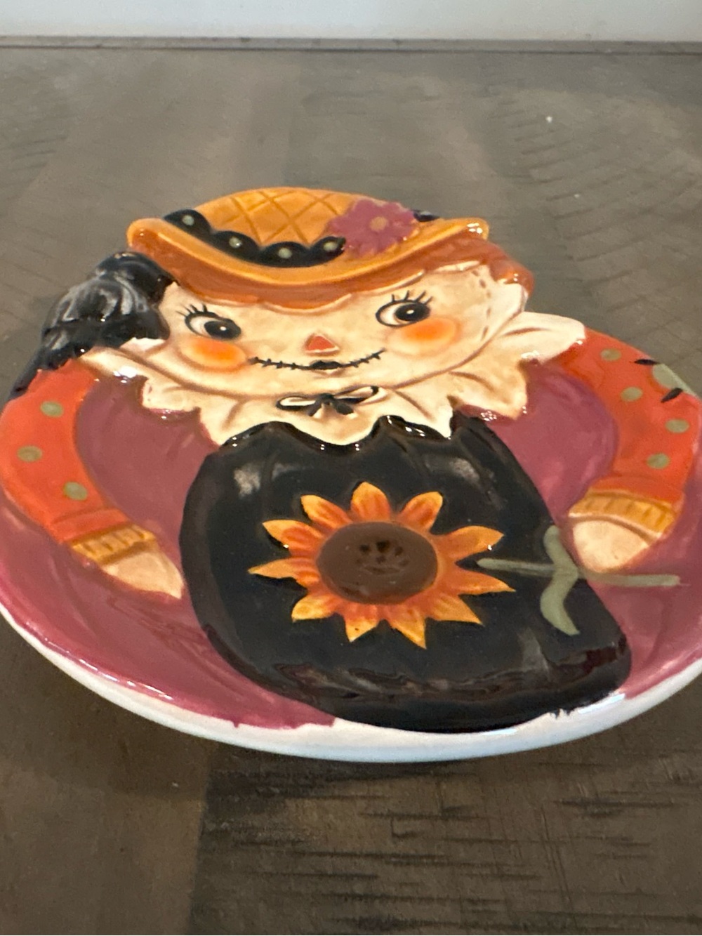 Transpac Johanna Parker Halloween Scarecrow Spoon Rest